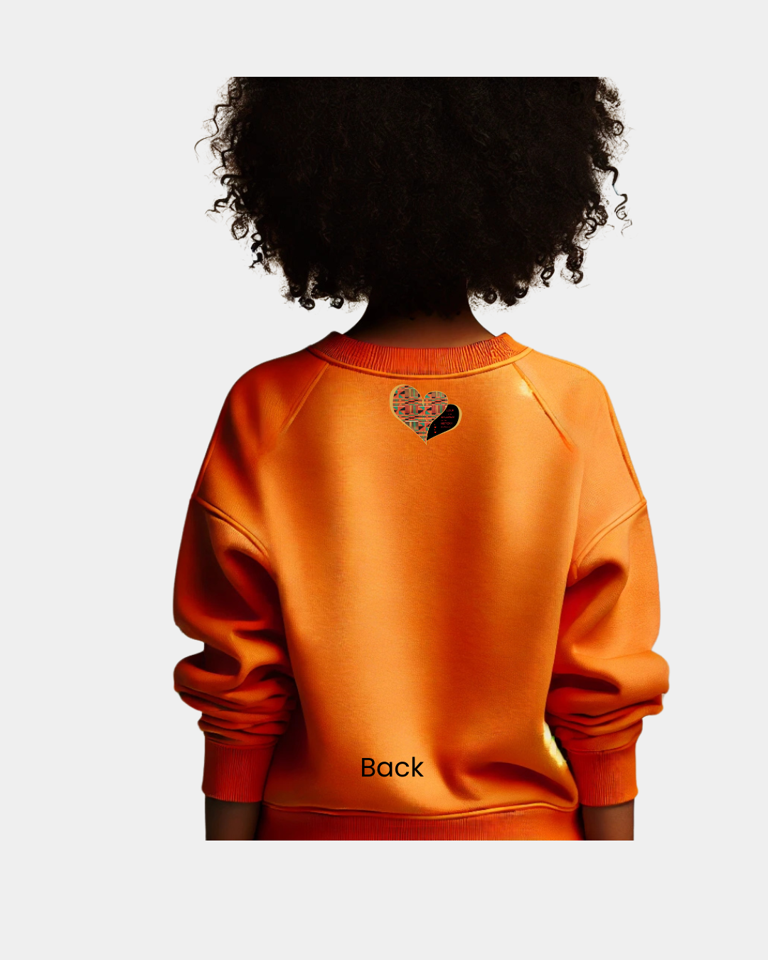 Rich Love Kente Heart Sweatshirt