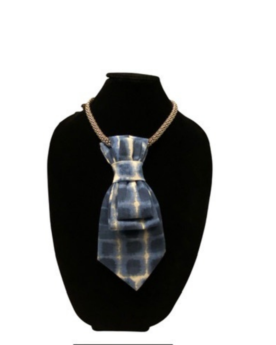 Denim Necktie Necklace