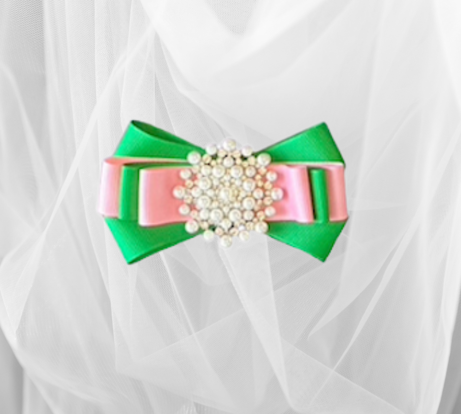Solid Color Ribbon Brooches