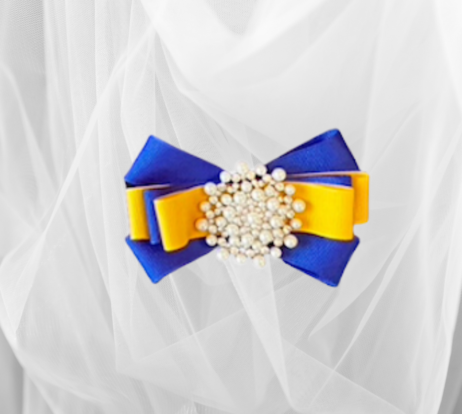 Solid Color Ribbon Brooches