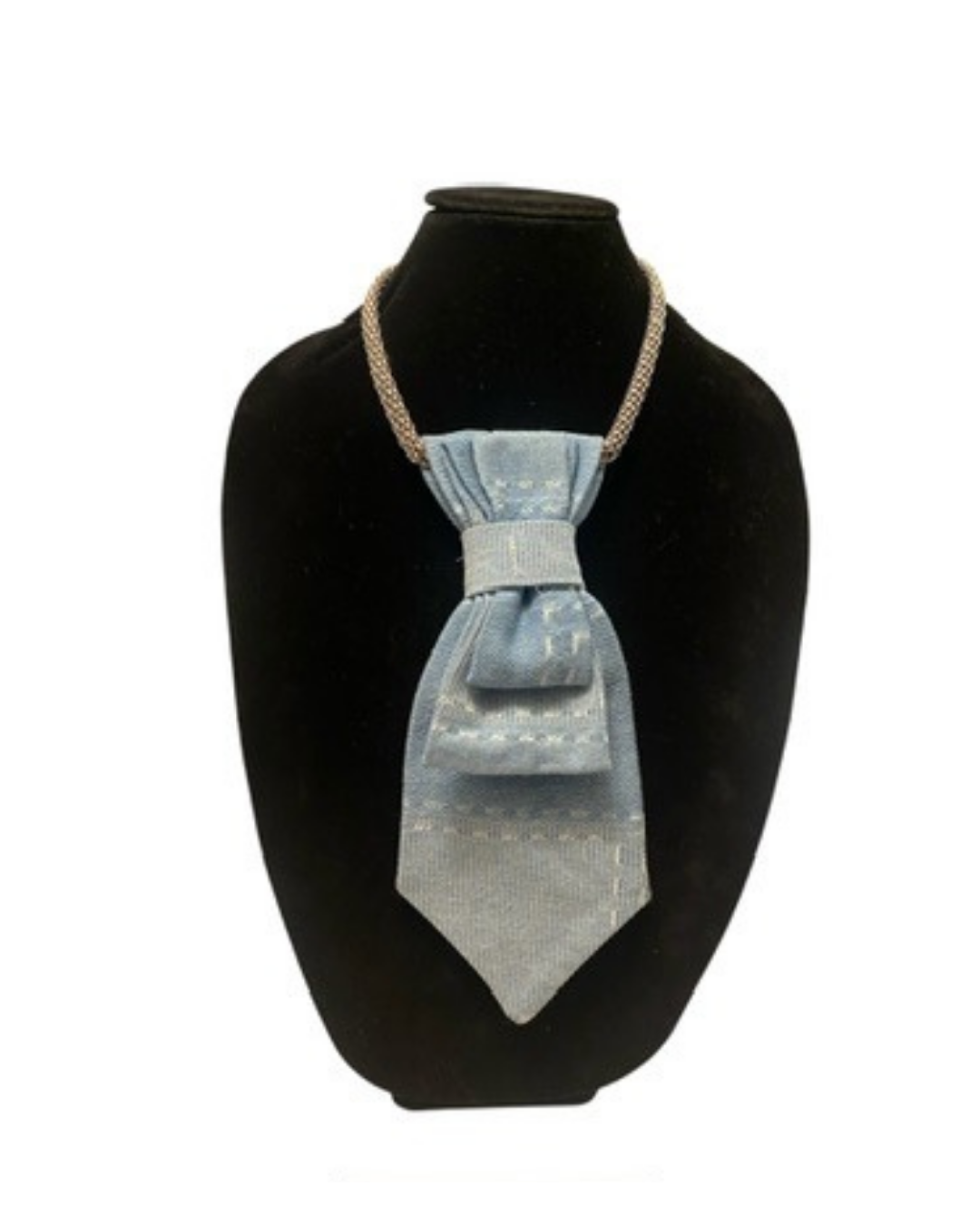 Denim Necktie Necklace