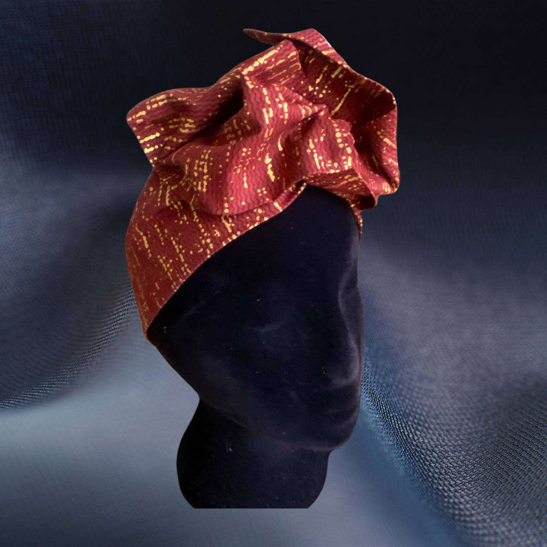 Metallic Kente Print Headwraps