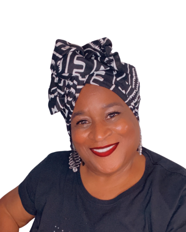 Black and White Tribal Ankara Print Headwrap