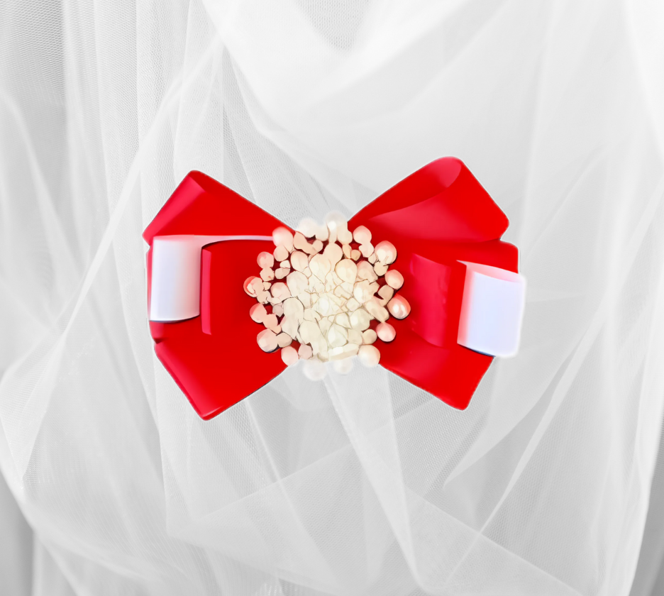 Solid Color Ribbon Brooches