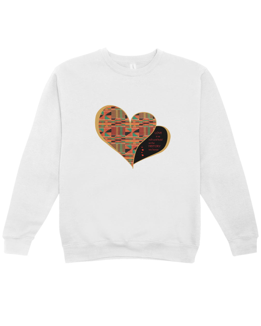 Rich Love Kente Heart Sweatshirt