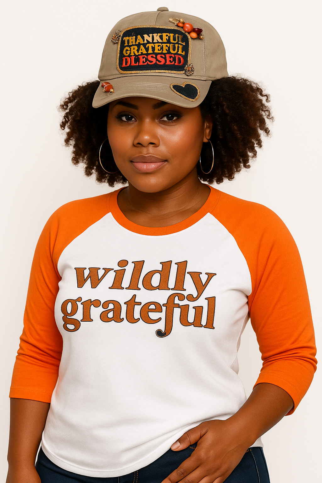 Thankful Grateful Blessed Cap