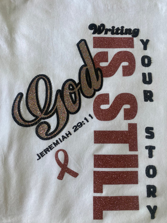 Text on a white background with motivational quote and design elements.