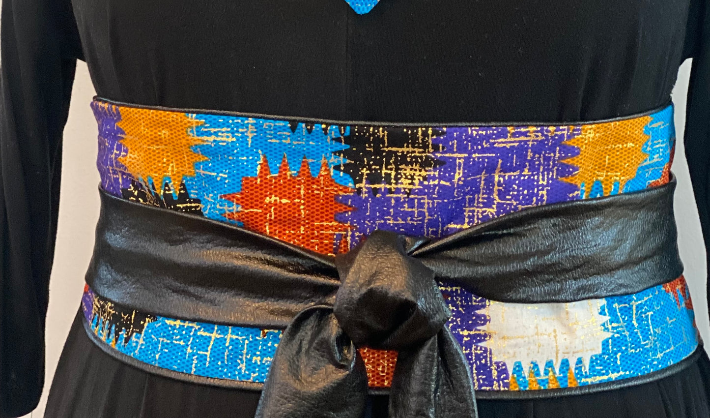 Ankara Print Obi Belt