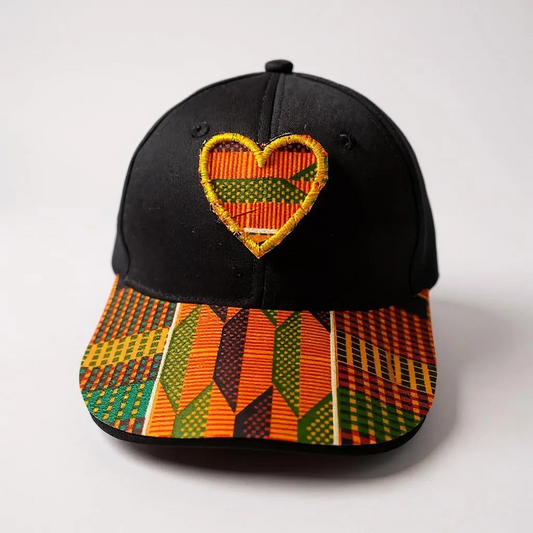 Ankara Infused Caps - Kente cloth
