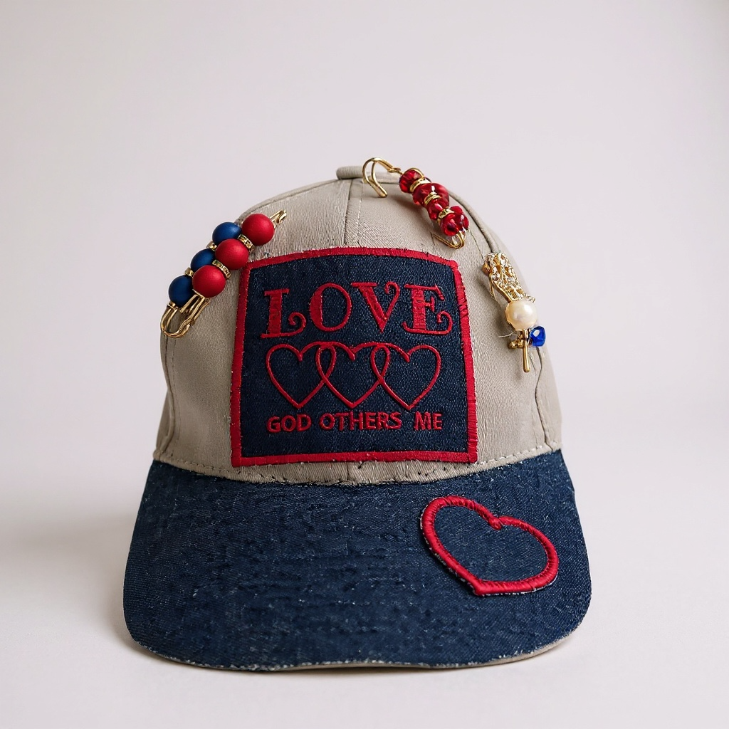 Embellished Caps - Love God Love Others Love Me