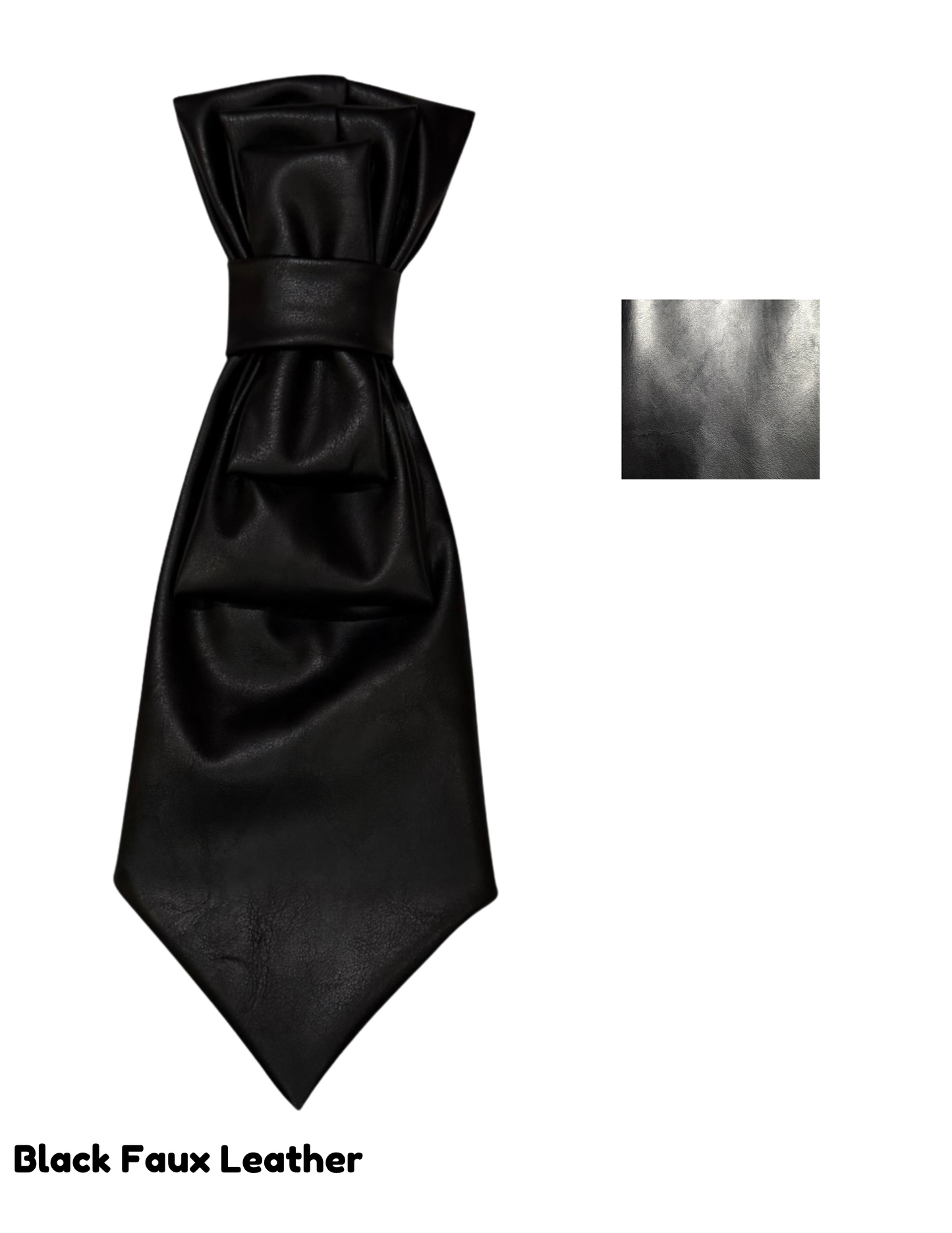Classic Black Necktie Necklace