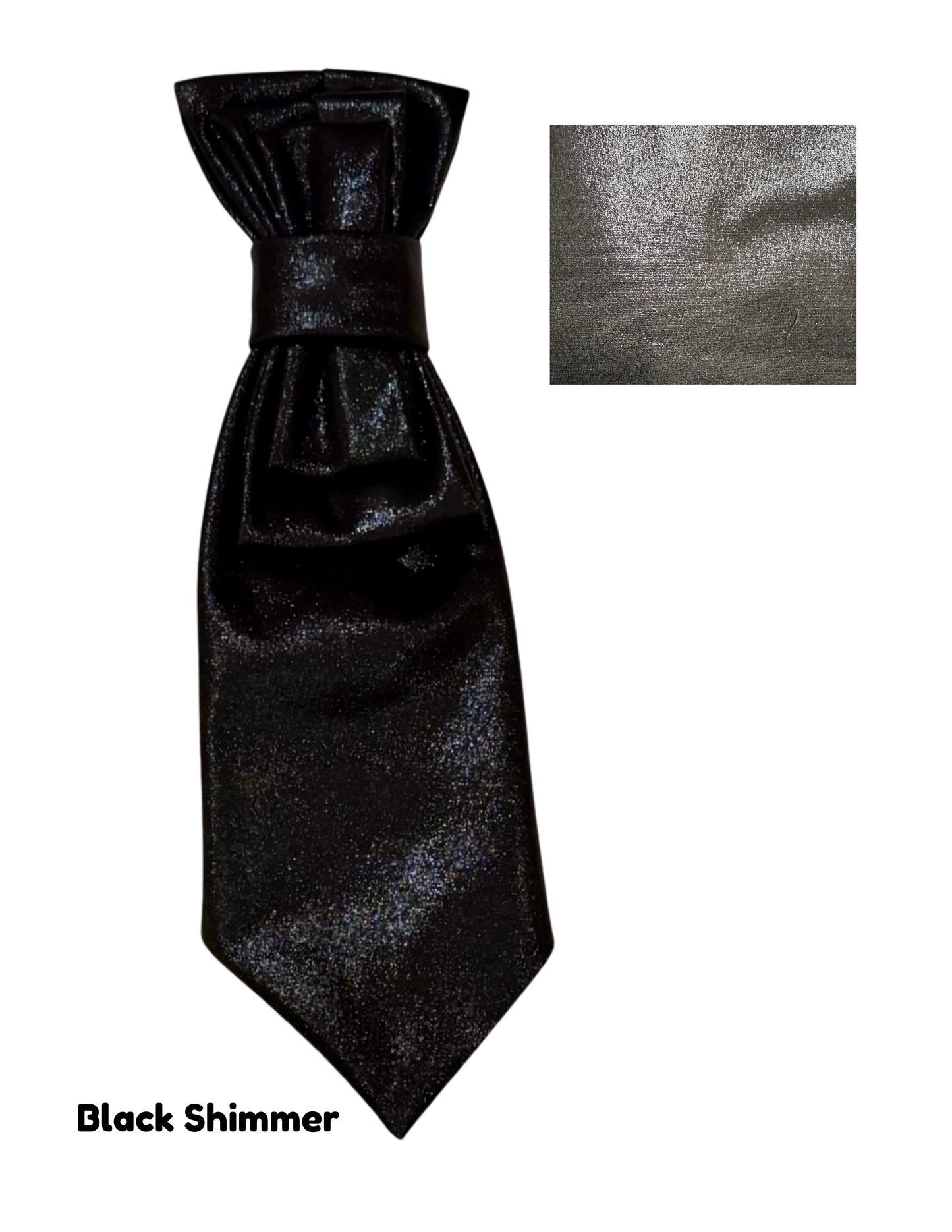 Classic Black Necktie Necklace