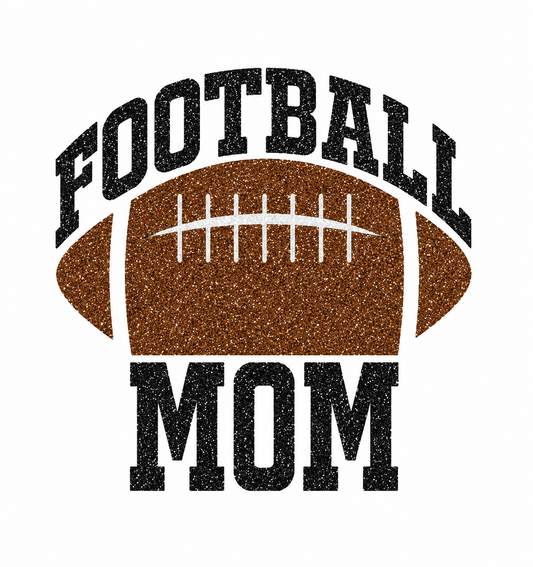 Glitter Football Mom Shirt