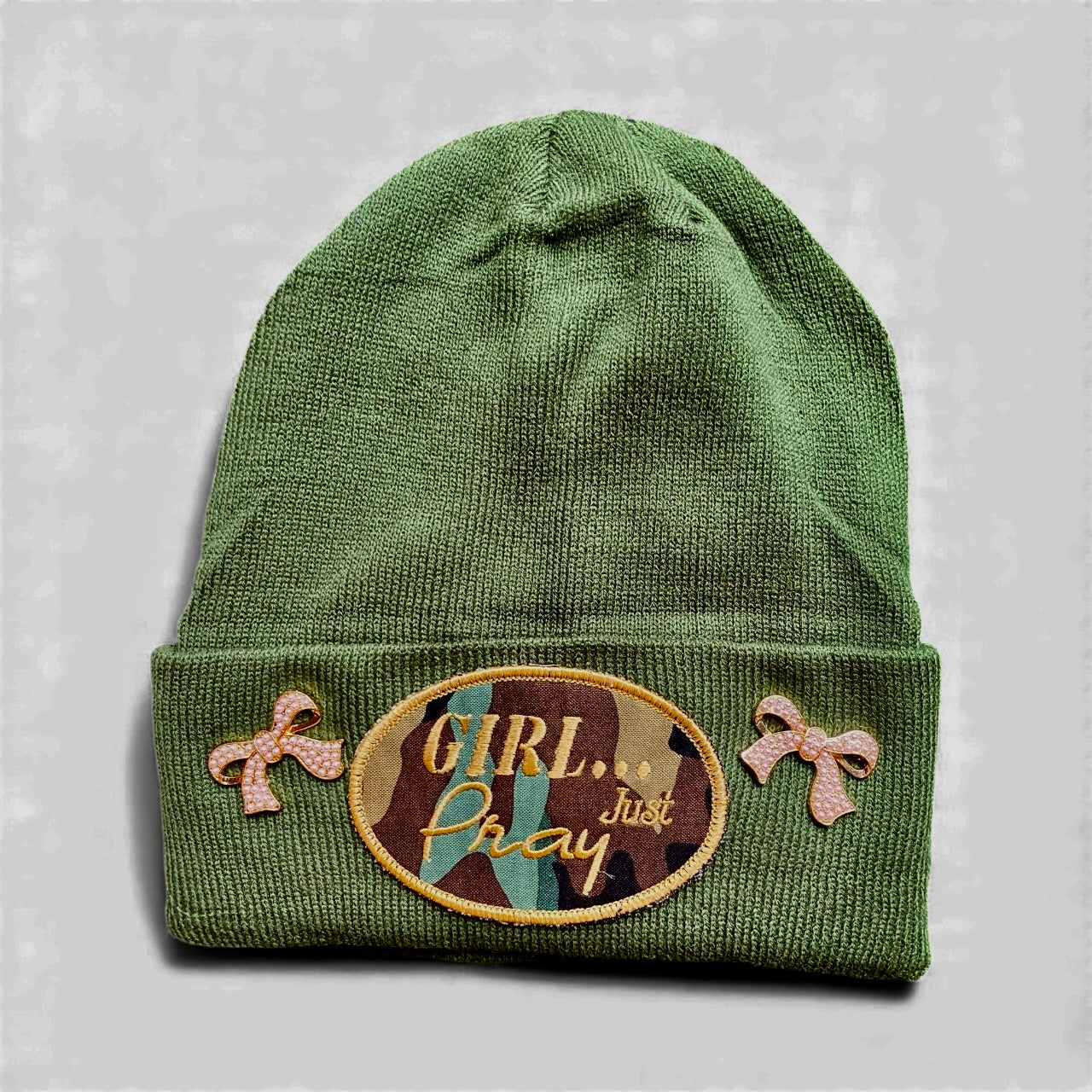 GIRL... Just Pray InspiHats™ Satin-Lined Beanies
