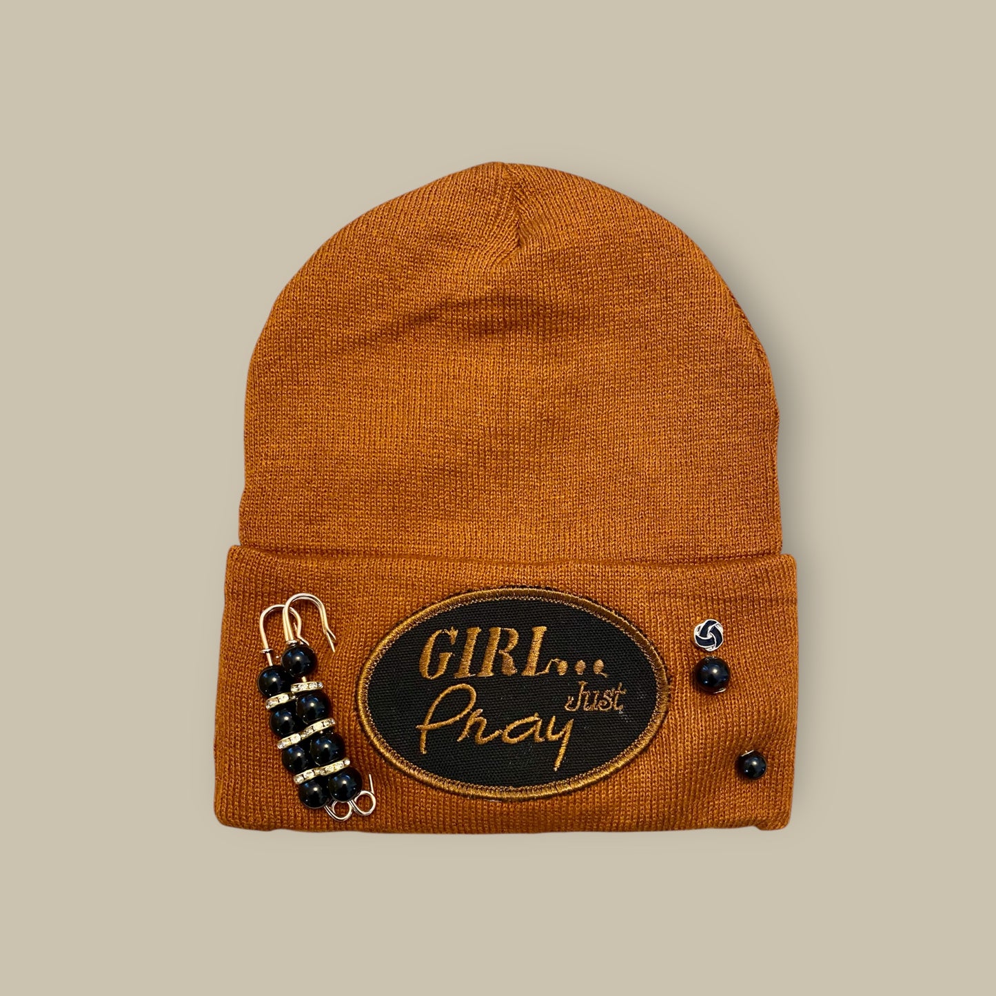 GIRL... Just Pray InspiHats™ Satin-Lined Beanies