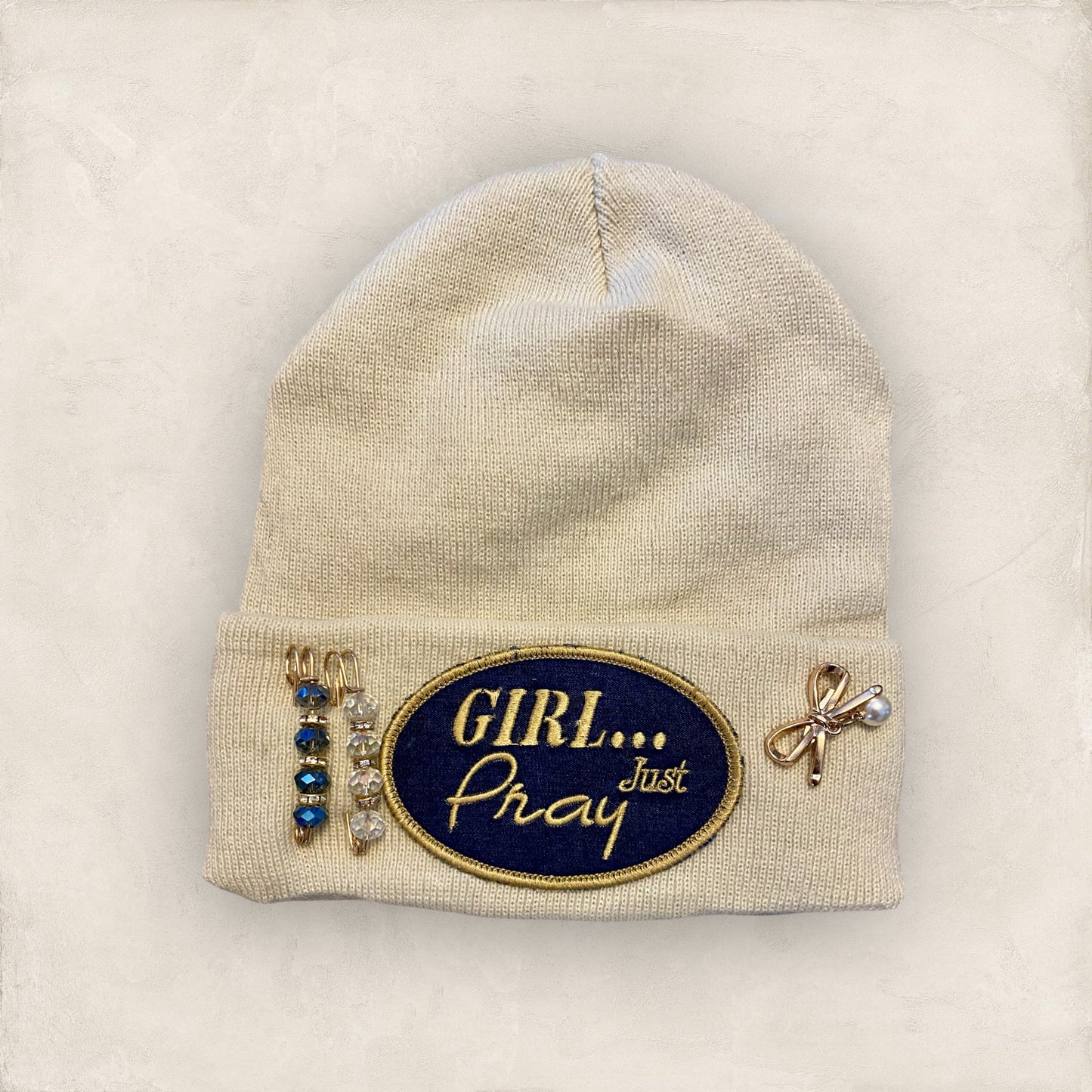 GIRL... Just Pray InspiHats™ Satin-Lined Beanies