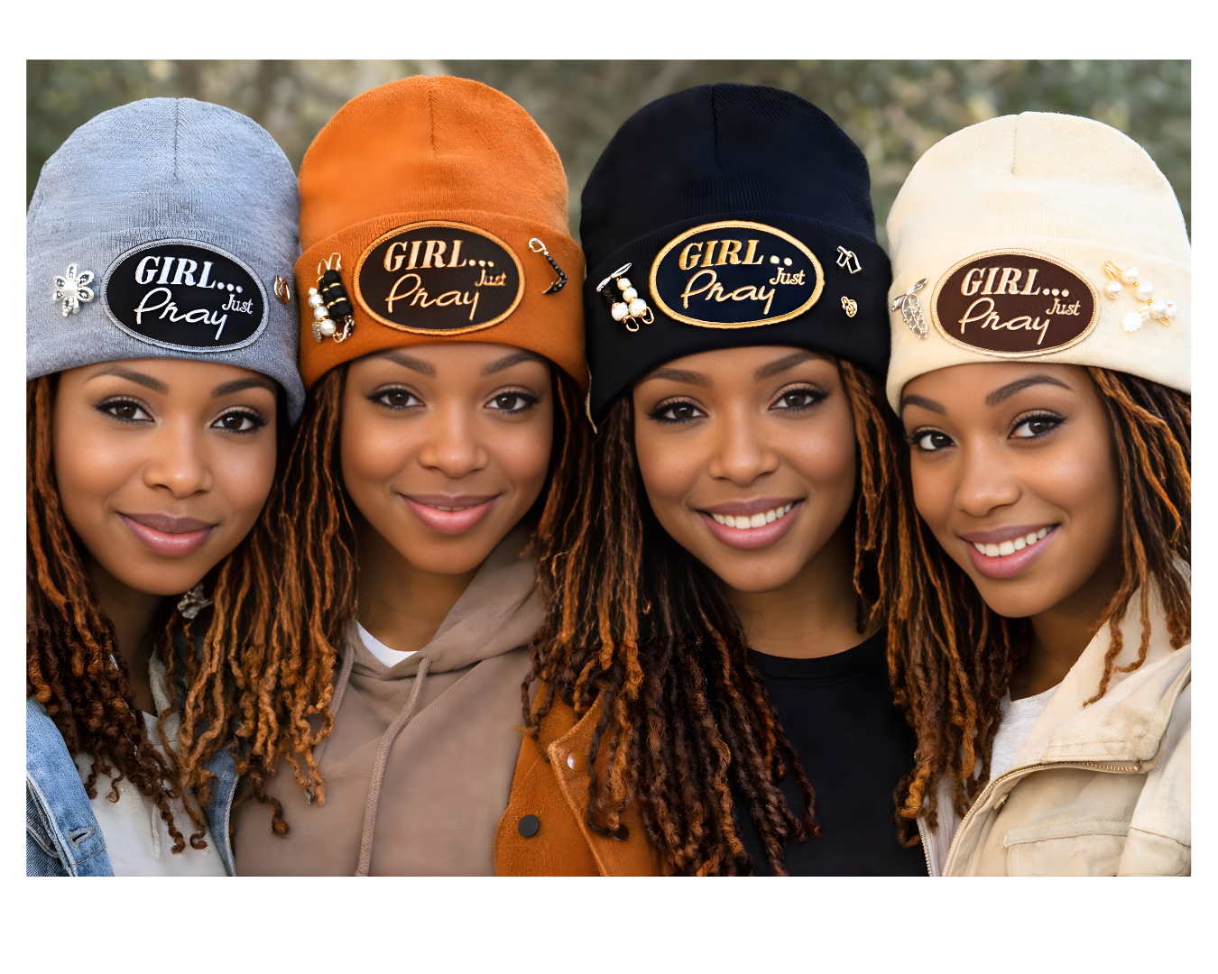 GIRL... Just Pray InspiHats™ Satin-Lined Beanies
