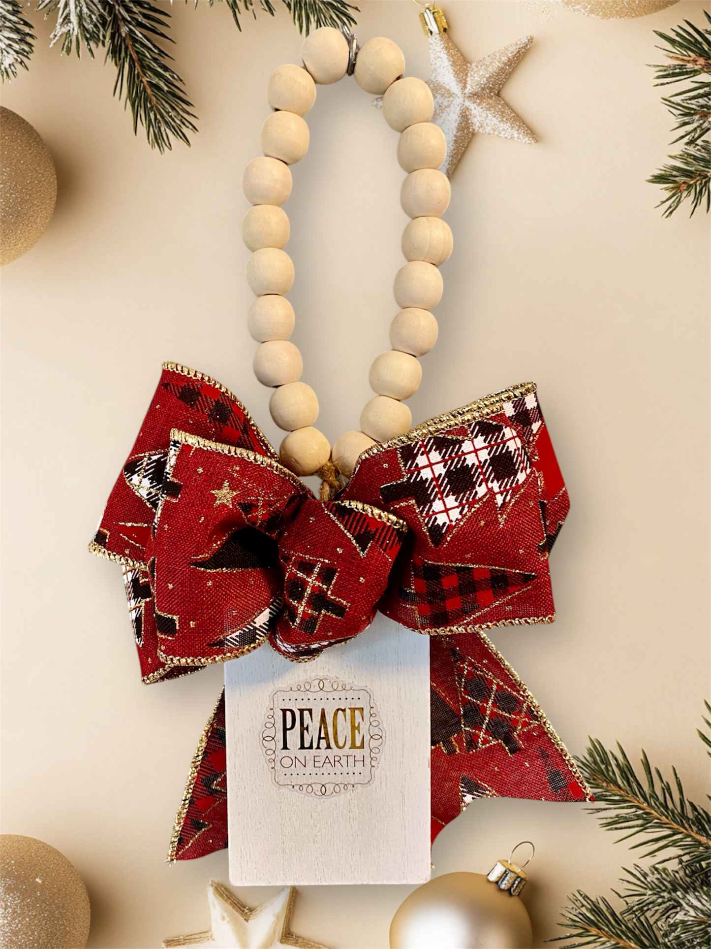 Christmas Beaded Doorknob Hangers