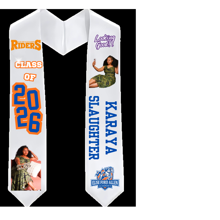 Personalized Grad Stole