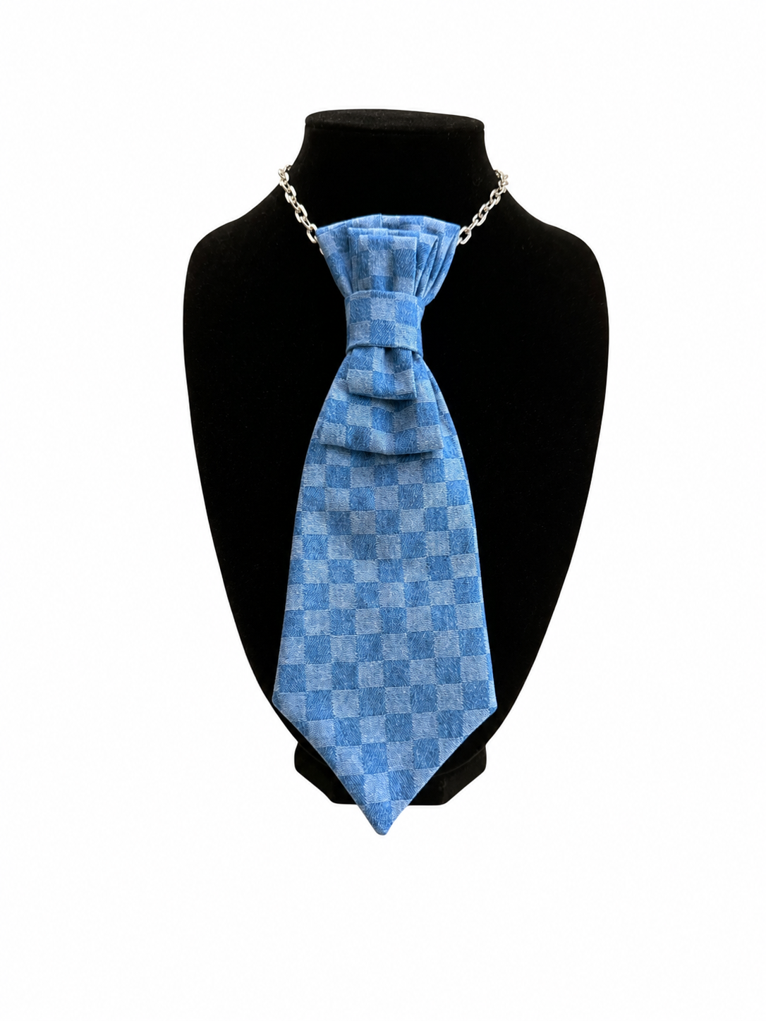 Denim Necktie Necklace