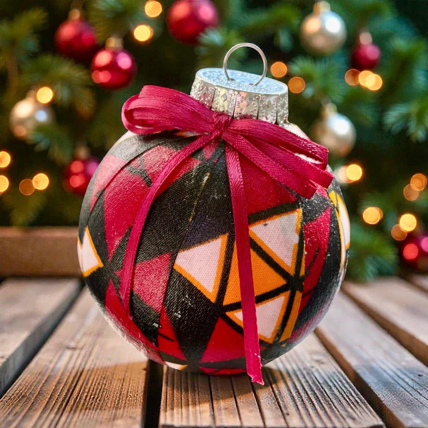 African Print Ornament New for 2025