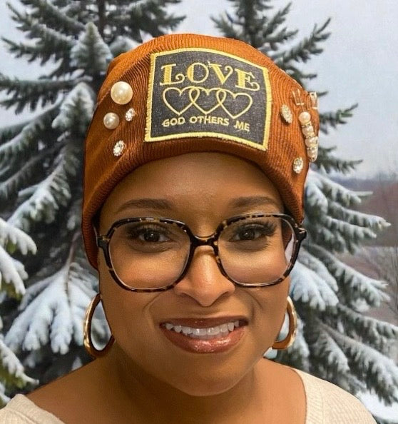 Love God Love Others Love Me InspiHats™ Satin-Lined Beanies