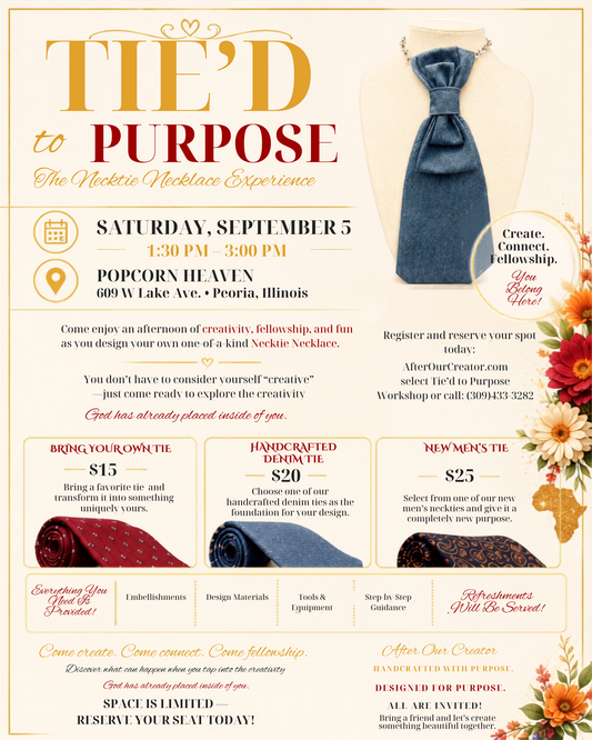 Tie'd to Purpose — Necktie Necklace Experience