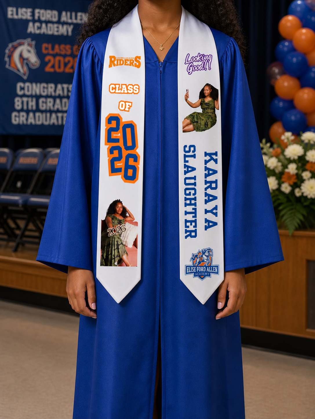 Personalized Grad Stole